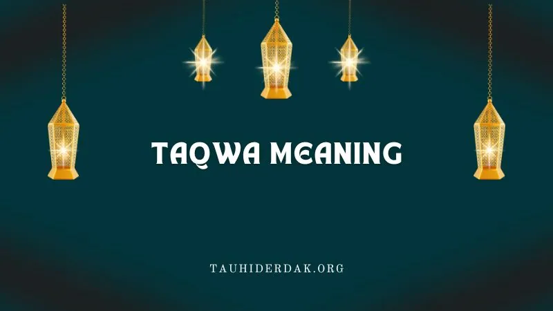 What is the meaning & importance of Taqwa in Islam