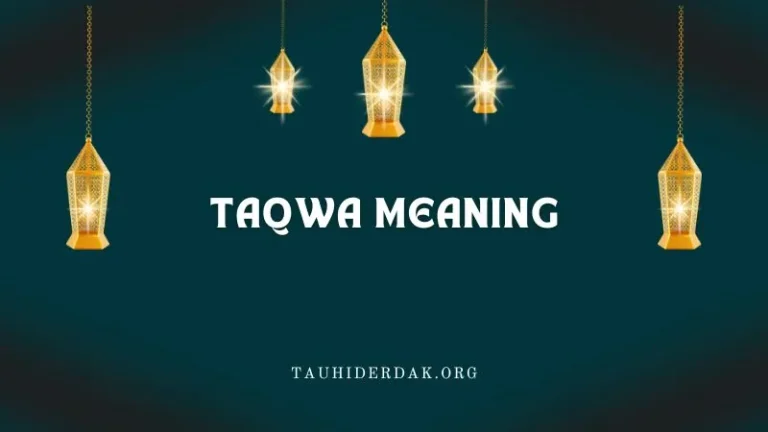 What is the meaning & importance of Taqwa in Islam?