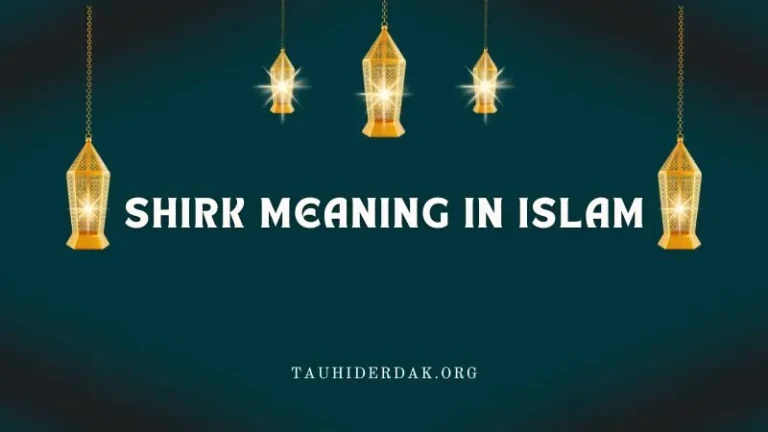 What is the meaning of Shirk in Islam? Who is Mushrik?
