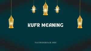 What is the meaning of Kufr and Kafir in Islam?