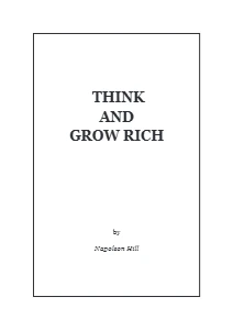 Think And Grow Rich PDF Free Download