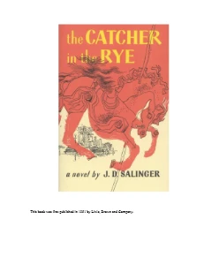 The Catcher in the Rye PDF Free Download